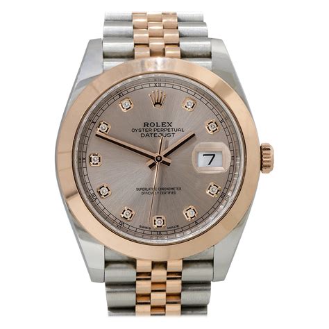 rolex datejust oro rosa e diamanti 27000 euro|rolex datejust 36 mm.